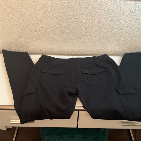 Express jetblack skinny Cargo & Zipper style  jeggings size M ( lot of 2 pairs) - Picture 5 of 11